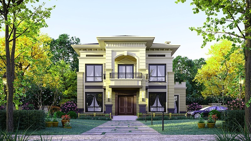 奉贤中式合院住宅，开放庭院与邻里乡亲更亲近